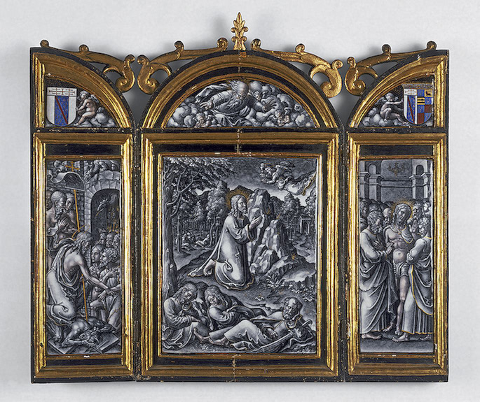 Pierre Raymond_Trittico con scene della vita di Cristo_Limoges_1550 circa